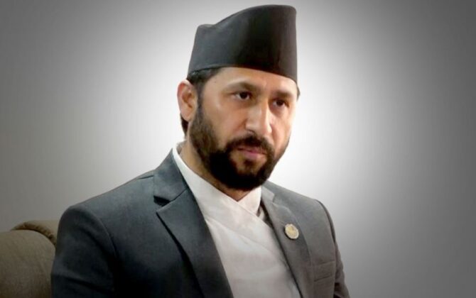 राष्ट्रिय स्वतन्त्र पार्टी (रास्वपा)का सभापति रवि लामिछाने । फाइल तस्बिर